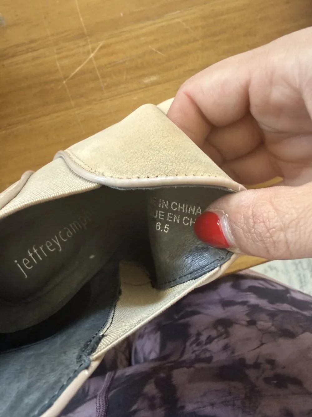 Jeffrey Campbell Brown Wedge Ankle Boots Size 6.5